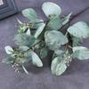 Plantas Verdes Simuladas con Ramas Largas y Frutos, Hojas de Eucalipto, Suministro de Venta Caliente Transfronterizo, Plantas para Arreglos Florales de Decoración del Hogar
