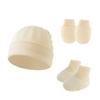 2024 Gorro Transfronterizo para Bebé Gorro para Recién Nacido Gorro Fetal Gorro para Niño y Niña Guantes Botitas Set Europeo y Americano