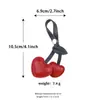 Pingente Personalizado para Bolsa de Couro PU Cereja Transfronteiriço Pingente de Cereja Chaveiro de Carro Versátil Acessório DIY