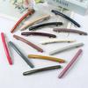 Pinza de acero con resorte de 11 cm para el cabello, pinza para cola de caballo, pinza superior, horquilla rota, tocado popular, pinza para flequillo, horquilla roja de subred