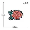 E-commerce Transfronteiriço Xueya Laranja Rosa Rosa Flor Bordado Tecido Patche Roupa DIY Adesivo Bordado Computador Fabricante Atacado