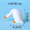 Micro Paisagem Criativa Fofa Pato Branco Grande Podre Boneca Jardinagem DIY Acessórios de Decoração Carro Mesa Pequenos Enfeites