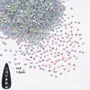 Nuevo Taladro de Fondo Plano para Arte de Uñas Super Brillante Multicorte Vidrio Redondo Taladro Decoración Uña Taladro Brillante Lavable Difícil de Quitar Fondo Caliente