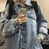 Jaqueta jeans masculina transfronteiriça, nova jaqueta da moda primavera e outono 2026 estilo primavera, top solto e estiloso para homens