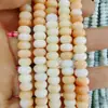 Cuentas de Ábaco Teñidas al Agua de 8x5 mm, Cuentas de Vidrio que No se Desvanecen, Cuentas Sueltas de Vidrio, Materiales para Joyería de Pulseras, Venta al por Mayor para Manualidades con Cuentas