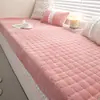 Nuevo Alfombrilla para Ventana de Mirador Otoño e Invierno 2025 Pana Cálida Almacenamiento de Calor Alfombrilla para Repisa de Ventana Estilo Crema Francés Lavable a Máquina Alfombrilla para Balcón