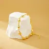 Pulsera Larga de Plata S925 Hueca con Cruz y Corazón Italia