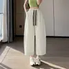 Pantalones Cortos de Guadaña Delgados de Secado Rápido para Mujer 2026 Verano Nuevo Estilo Coreano Ropa de Trabajo Holgados Adelgazantes Casuales de Pierna Ancha