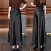 Vestido de satén de seda suave hecho a medida, estilo sirena, para mujer, engrosado para otoño, estilo nuevo, elegante vestido largo con caída sedosa, negro, ajustado al cuerpo