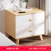 Mesita de noche moderna minimalista, mueble pequeño simple para dormitorio, mueble de almacenamiento pequeño para vivienda de alquiler