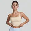 Colete Esportivo Cruzado Grande de Decote U Emagrecedor, Verão de Alta Elasticidade à Prova de Impacto Reunião Costas Nadador Sutiã de Yoga Fitness