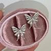 Pendientes de Mariposa Líquida de Zirconio Tornillo Plano de Acero de Titanio para Oreja Pendientes Únicos Súper Brillantes
