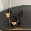 Bolsa de trabalho e para o dia a dia de estilo retrô e alto, nova moda outono 2026, bolsa de ombro tote estudantil única de grande capacidade