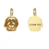Novo Cão Shishi Animal Cão DIY Logo Formulação Chaveiro Feminino Fofo Aço Inoxidável Chaveiro
