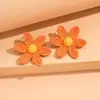 Pendientes Blancos de Flor Grande para Mujer, Aretes y Colgantes de Verano Únicos y Exagerados, Nuevos Accesorios para Orejas de Estilo Festivo de Moda, Transfronterizo