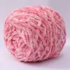 0.1kg Chenilla Terciopelo Dorado Lana Bufanda Tejida para Hombres y Mujeres DIY Hecho a Mano Tejer Suéter Gancho de Crochet Zapatillas Hilo Grueso