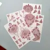 Pegatinas de Tatuaje Europeas y Americanas Transfronterizas Pegatinas de Tatuaje de Henna Indio Marrón Pegatinas de Tatuaje de Encaje Impermeables Amazon