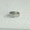 Anillo de flor de coche estrellado moda para hombre y mujer lujo ligero estilo neutro anillo para dedo índice corte simple geométrico anillo abierto