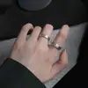 Anillo Vintage de Hip-Hop con Números Romanos para Mujer, Anillo Abierto de Moda Único de Nicho para Dedo Índice para Hombres, Venta al por Mayor Transfronteriza