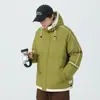Chaqueta Juvenil Estilo Coreano para Hombre con Mangas Descubiertas Sudadera de Estudiante de Moda para Pareja Casual Holgada