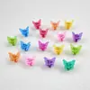 2,2cm Grampo de Plástico Colorido Pequeno Borboleta para Cabelo Feminino Franja Pega Cabelo Grampo de Cabelo Joia de Cabelo Joia de Cabeça
