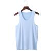 Chaleco sin costuras de seda helada para hombre con cuello redondo Amazon Corea Venta caliente transfronteriza Chaleco de seda helada Escena transfronteriza