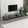 Mesa de Centro Combinación Gabinete de TV Extensible De Pie Madera Maciza Hogar Apartamento Pequeño Sala de Estar Moderna Simple Patas de Madera Maciza Gabinete de TV