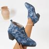 Botas de Inverno Outono Europeias e Americanas de Cadarço Frontal com Renda na Frente Estilo Britânico Botas Curtas Redondas para Mulheres Atravessam Fronteiras Tamanho Grande Atacado Tamanho Grande