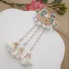 Nuevo Pasador de Mariposa Esmaltado Estilo Chino para Mujer, con Estilo Nacional y un Sentido de Sofisticación, Pinza para Mechones Laterales, Exquisito Pasador, Accesorio para el Cabello