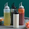 2228 Olla de aceite exprimidor, botella de condimento de vinagre para salsa doméstica, botella de salsa exprimidora para ensalada, botella de plástico para control de aceite, frasco de condimento