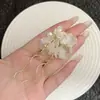 Brincos de Franja de Pétalas Super Feéricos, Gentis e Doces, Estilo Retrô Francês, Luxo Leve, High-End, Elegantes e Fofos, Acessórios de Orelha Estilo Feriado