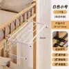 Perchero de ropa para mesita de noche de dormitorio, estante de almacenamiento en la cama para ropa, para colgar ropa para secar, gancho plegable para litera superior