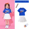 Fantasias de Cheerleading para Apresentações Infantis para Alunos do Ensino Fundamental, Uniformes de Turma para Jovens Chineses, Trajes de Cheerleading para Apresentações de Jardim de Infância