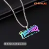 Collar de Acero de Titanio para Hombre, Colgante de Letra de Moda Hip-Hop, Cadena para Suéter Estilo Coreano, Collar Largo Estilo Lujo Ligero, Venta al por Mayor de Joyería