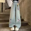 Jeans Rectos para Niñas 2026 Nuevo Estilo de Primavera para Niños Mayores, Pantalones Versátiles de Moda de Primavera Hello Kitty