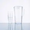 Jarra de plástico transparente simple para agua fría de gran capacidad, jarra de agua fría para el hogar, tetera para té y jugos, juego de tazas para beber para refrigerador