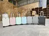 Maleta de gran capacidad con marco de aluminio y ruedas resistentes y duraderas, con ruedas omnidireccionales, adecuada para viajes de negocios y como maleta de viaje con protección de contraseña.