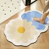 Nueva Alfombrilla de Piso para Baño Floral, Alfombrilla Absorbente Antideslizante de Barro Diatomeas para Baño, Felpudo Decorativo para Baño, Se Puede Enviar en Nombre de Otros