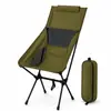 Silla Espacial de Respaldo Alto para Acampar con Bolsa de Almacenamiento, Diseño Ligero, Logo Personalizable, Silla Plegable Portátil para Exteriores OEM