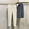 Pantalones de estilo coreano para hombre, pantalones de moda, primavera y verano, recién llegados, pantalones capri ajustados, pantalones casuales para hombre