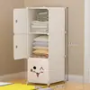 Armario Sencillo de Almacenamiento Ensamblaje Doméstico Dormitorio Habitación de Alquiler Armario de Almacenamiento Armario de Almacenamiento Sencillo Moderno Armario Pequeño