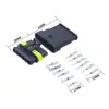 Conector macho e fêmea AMP à prova d'água para carro HID série 1.5 conector 1 2 3 4 5 6 furos acessórios