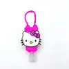 Funda de PVC de dibujos animados para botella de gel antibacterial, superventas transfronteriza, funda protectora de resina hecha a medida para botella trapezoidal de 30 ml, botella de perfume con cordón