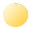 En stock horno oro real espejo acero inoxidable accesorios de joyería 6-30mm etiqueta de oblea colgante grabado no se desvanece