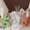Resina de cristal diy coelho da Páscoa Castiçal molde de silicone epóxi gesso decoração de vela coelho fofo