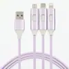 Cable de Datos con Luz LED Hueca de Colores 120W Carga Súper Rápida Adecuado para Apple Tipo-C Cable de Carga Fuente de Fábrica