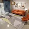 Nueva Alfombra de Piso Sala de Estar Dormitorio Lujo Ligero Alta Calidad Simple Cobertura Total Sofá Alfombra de Piso Grande Mesa de Café Limpiable Alfombra de Mesita de Noche