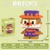 Nuevos Bloques de Construcción de Dibujos Animados Transfronterizos, Bloques de Ensamblaje de Micropartículas, Juguetes para Niños, Juguetes de Caja Sorpresa de Puesto Callejero, Regalos