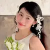 Clip de Pato con Borla de Concha de Lazo Super Hada Dos Usos Diseño Francés para Mujer Dulce Pequeño Adorno para la Cabeza Accesorios para el Cabello