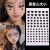 Decoración de maquillaje para cara de niña tamaño Estrella Negra papel adhesivo Estrella Roja Imitación maquillaje cola del ojo maquillaje de ojos pegatinas pequeñas